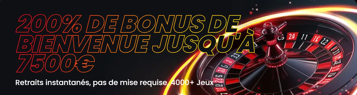 Instant casino bannière